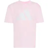 Adidas Camisa funcionais cor-de-rosa / branco