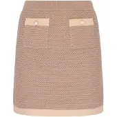 Faina Saia bege / bege escuro
