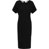 Dreimaster Vestido de malha preto