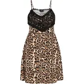 Faina Vestido 'Festive' caramelo / cáqui / preto