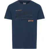 Blend Camisa azul noturno / laranja / preto / branco