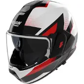 Nolan N120-1 CICLONE Capacete Branco/Preto/Vermelho XL