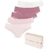 LASCANA Cueca verde escuro / rosé / pó / rosa escuro / branco