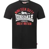Lonsdale Camisa 'Kilchoan' vermelho / preto / branco