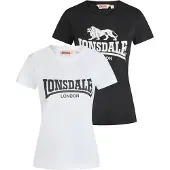 Lonsdale Camisa 'Nash' preto / branco