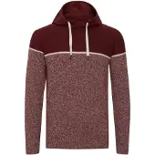 Indicode Pullover 'Lynde' bordeaux / avermelhado / offwhite