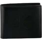 Calvin Klein Carteiras 'Smooth Monologo Coin Pocket' preto