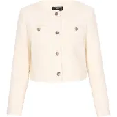 Faina Blazer 'Festive' rosa pastel / branco lã