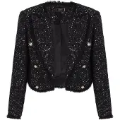 Faina Blazer mosqueado preto