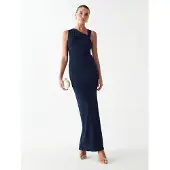 BWLDR Vestido 'Obi' azul escuro