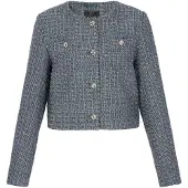Faina Blazer navy / azul ciano / cinzento