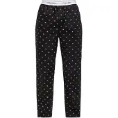 Calvin Klein Underwear Calças de pijama cinzento claro / preto / branco