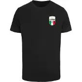 Mister tee Camisa 'Azurro Italia' ouro / verde / preto / branco