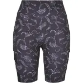 Urban Classics Leggings cinzento / roxo / offwhite