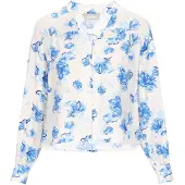 Usha Blusa azul / azul claro / azul escuro / branco natural