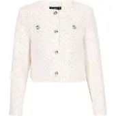 Faina Blazer 'Festive' prata / branco lã
