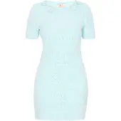 IZIA Vestido de malha azul claro