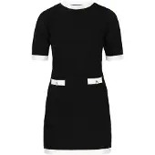 Faina Vestido 'Festive' preto / branco