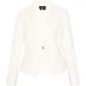 Faina Blazer 'Festive' ouro / offwhite