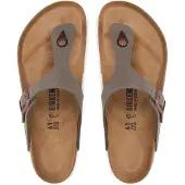 Birkenstock para homem. 43391 Sandálias Gizeh Birko-Flor (Ajuste Regular) cinza (40), Plano, Nenhum, Casual