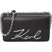 Karl Lagerfeld Mala de ombro 'Signature' preto