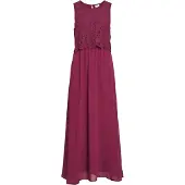 Vila Vestido Midi Sem Mangas Milina Lace