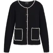 Usha Casaco de malha 'Classic' preto