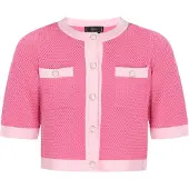 Faina Casaco de malha rosa / cor-de-rosa