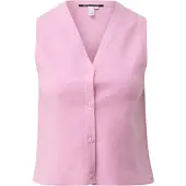 QS Colete de malha rosa