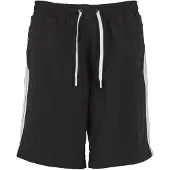 Urban Classics Calções de banho preto / branco