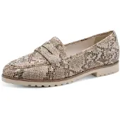 Tamaris Sapato Slip-on bege / bege escuro / preto