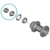 Shimano Eixo Do Cubo Traseiro Rs710