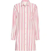 s.Oliver Camisola de pijama cor-de-rosa / branco