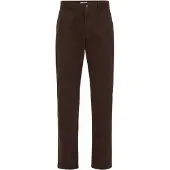 We fashion Calças chino castanho escuro