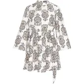Usha Vestido bege / preto / branco