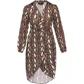 Faina Vestido 'Festive' castanho / cáqui / preto