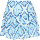 IZIA Saia azul / navy / turquesa / branco