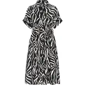 Usha Vestidos camiseiros 'Classic' preto / branco
