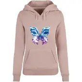Miss Tee Moletom Com Capuz Chromed Butterfly