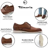 Tamaris Sapato com atacadores castanho