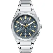 Fossil Relógios analógicos 'Everett' preto / prata