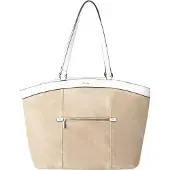 Usha Shopper bege escuro / branco