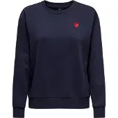 JDY Sweatshirt 'JDYParis' navy / vermelho