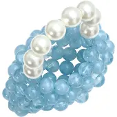 Mymo Malas de tiracolo azul claro / branco