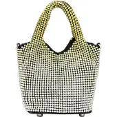 Mymo Malas de tiracolo amarelo limão / preto / prata
