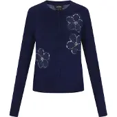 Usha Casaco de malha navy / prata