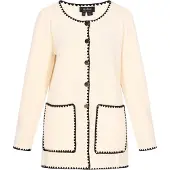 Usha Casaco de malha preto / offwhite