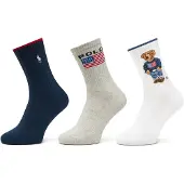 Ralph Lauren Meias navy / cinzento claro / vermelho / branco