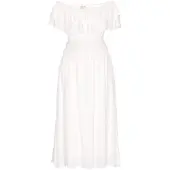 IZIA Vestido de verão 'Festival' branco