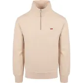 Levi's Sweatshirt 'Original Housemark Quarter-Zip Pullover' creme